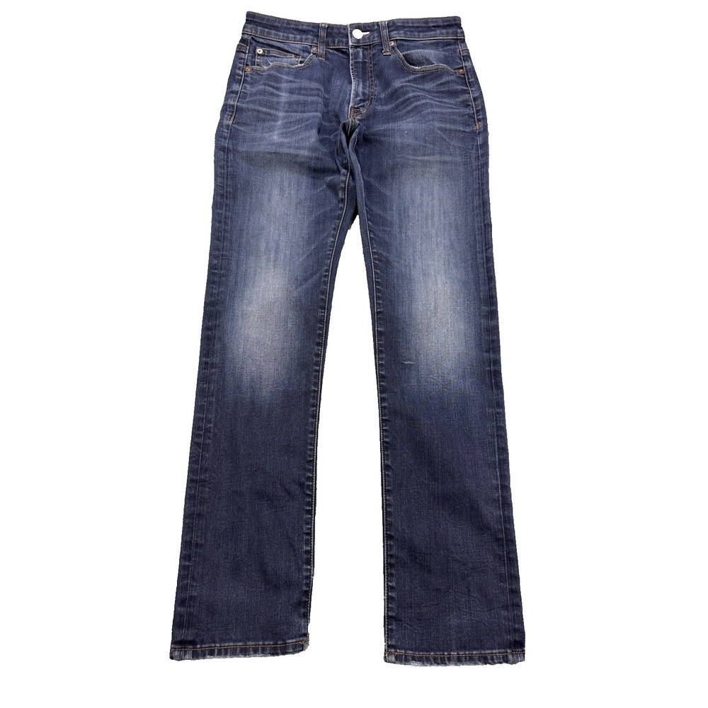 American Eagle Active Flex Jeans Men 31x32 Blue Slim Whisker Distress Denim